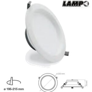 LAMPO SYDNEY35WMC FARO INCASSO LED 35W 230V 3300lm TRICOLOR DIMMERABILE