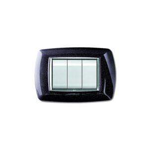 EC - PLACCA 3 POSTI NERO GLITTERING