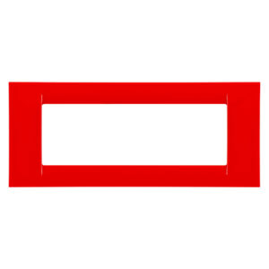 PLACCA 6P ROSSO GERANIO SYSTEM VIRNA GW22126