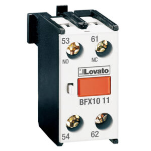 LOVATO BFX1011 CONTATTI AUX 1NO+1NC AGGANCIO CENTRALE