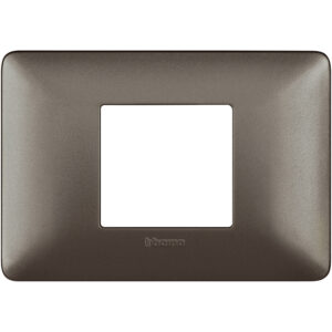 Bticino MATIX AM4819MIR PLACCA 2P CENTRATI IRON
