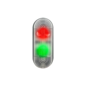 Microsemaforo 2 luci Rosso-verde - da parete - 12/24V