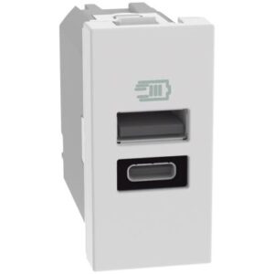 Bticino MATIXGO JW4191AC CARICATORE USB AC 1M BIANCO