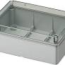 CASSETTA IP56 P. LISCE COPERC. TRASPARENTE 190X140X70