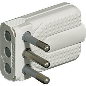 Bticino S2465TAE SPINA CORNER BIANCA 2X10A+T