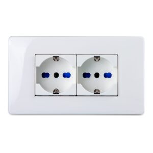 MASTER 21MX104 MIX PLACCA 4 POSTI BIANCO ASPEN