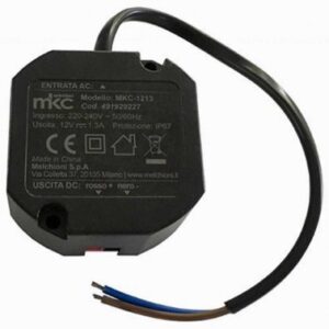 MELCHIONI 491929229 ALIMENTATORE VIDEOSORVEGLIANZA 12VDC 1,5A IP67 DA CASSETTA