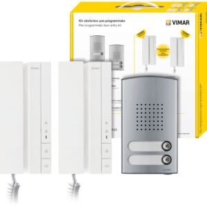 KIT CITOFONICO BIFAMILIARE VOXIE 40540+40142 Vimar K40540.E2