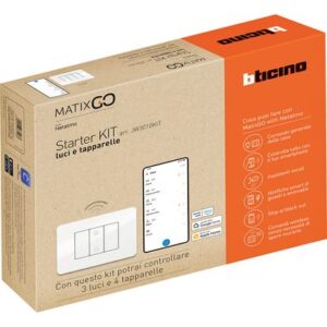 MATIXGO Starter Kit per gestire luci e tapparelle BIANCO Bticino JW3010KIT